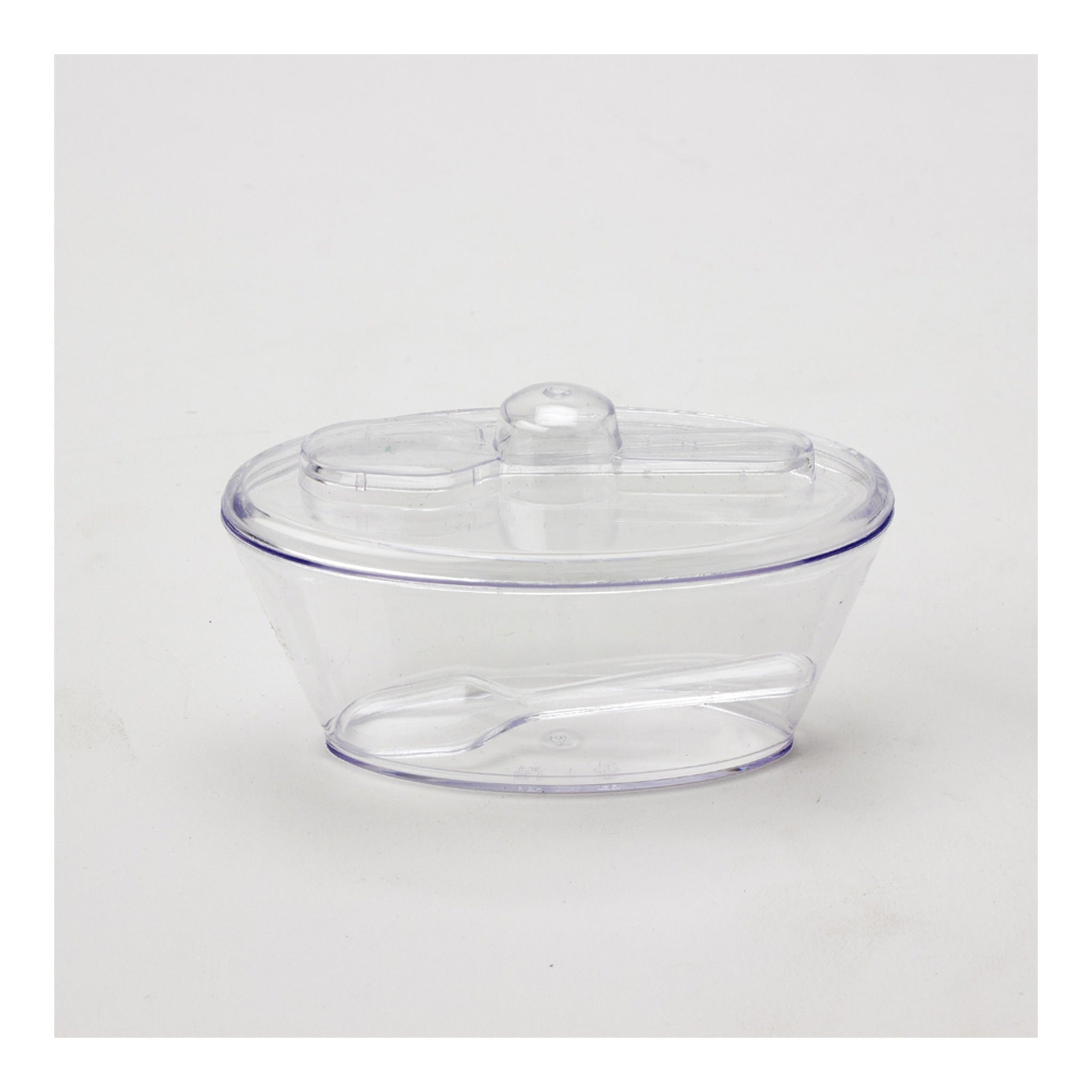Plastic Dessert Cup with Spoons Clear